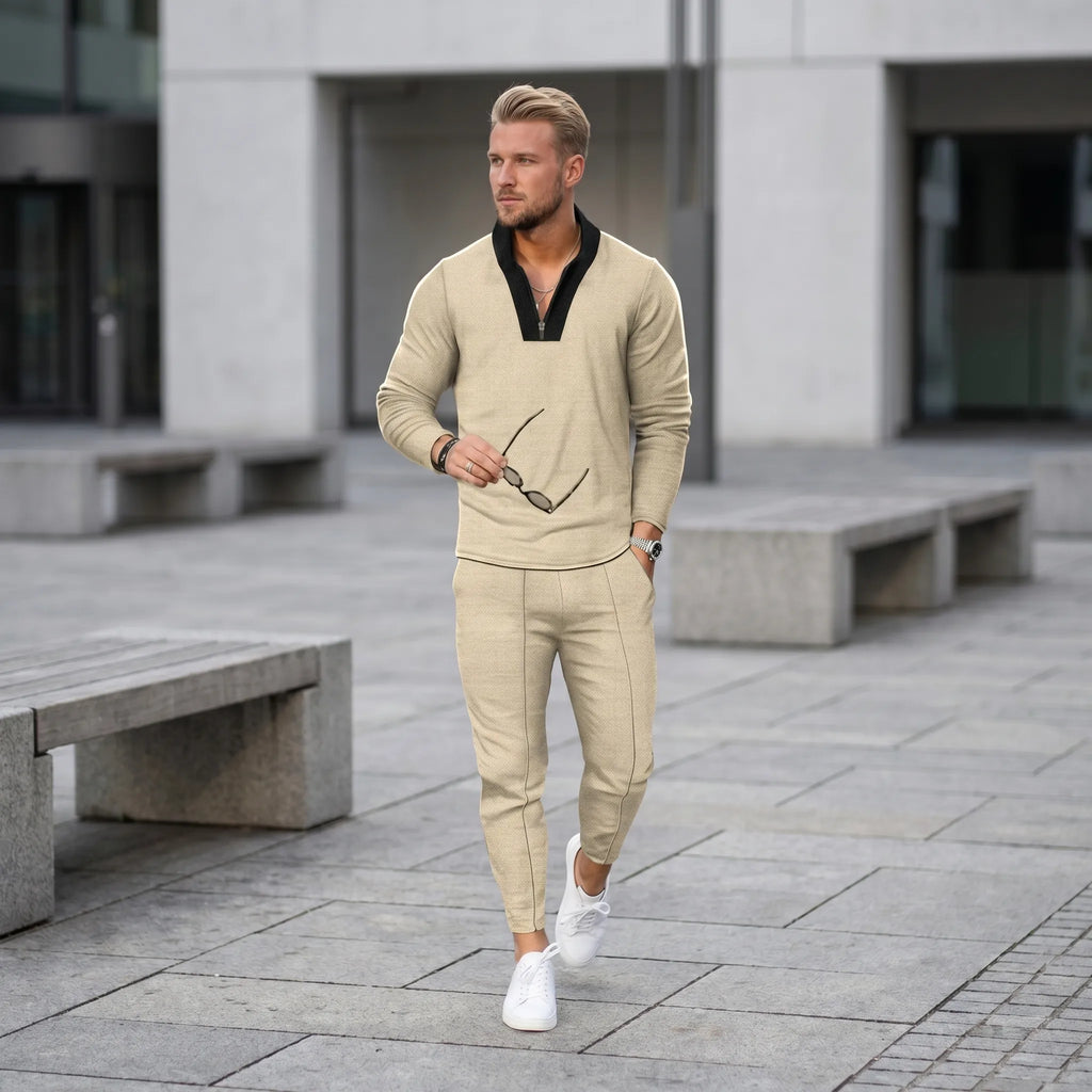 Dravell - Half-Zip Top With Tapered Trousers