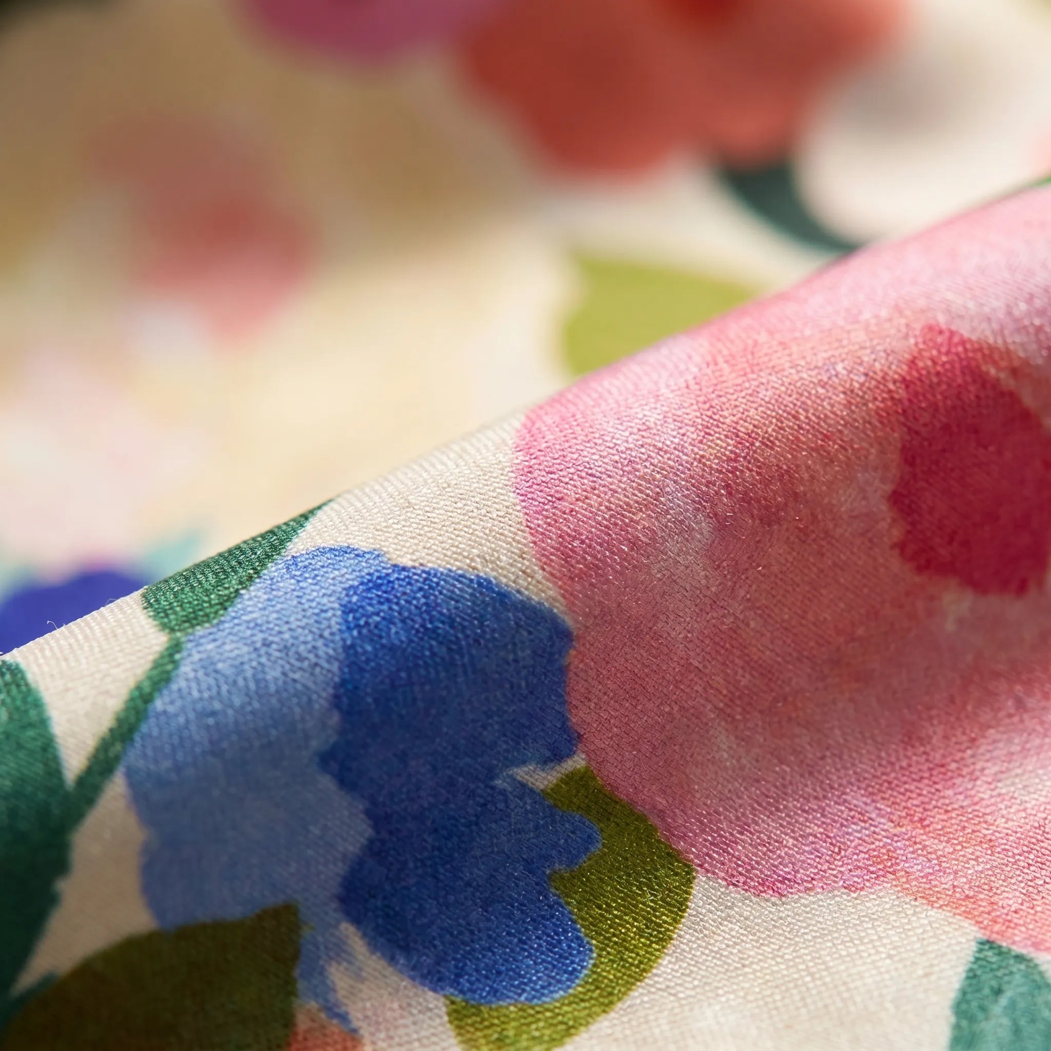 Floravia - Midi-Length Floral Cape-Sleeve Dress