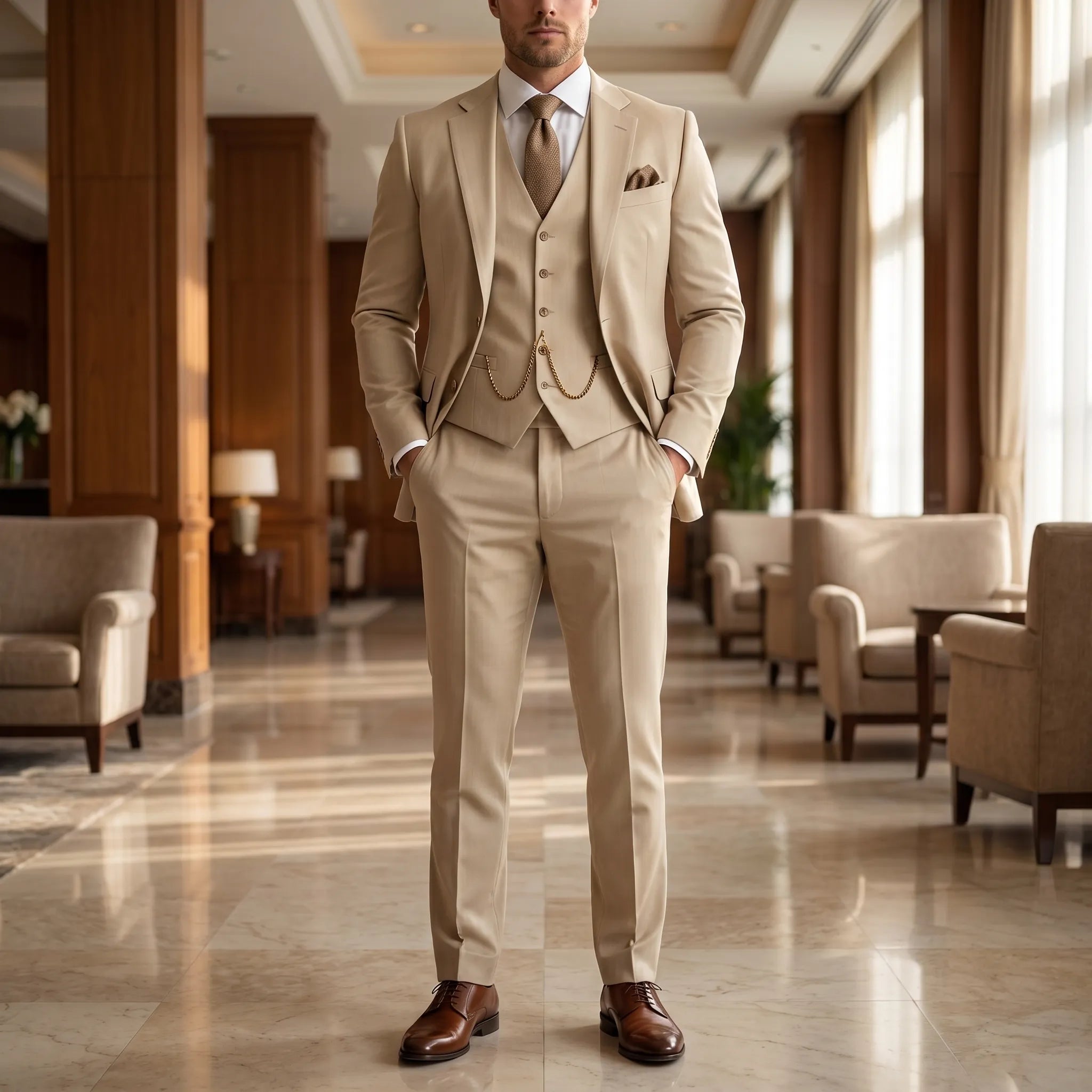 Formaeux - Slim Fit Three-Piece Formal Suit