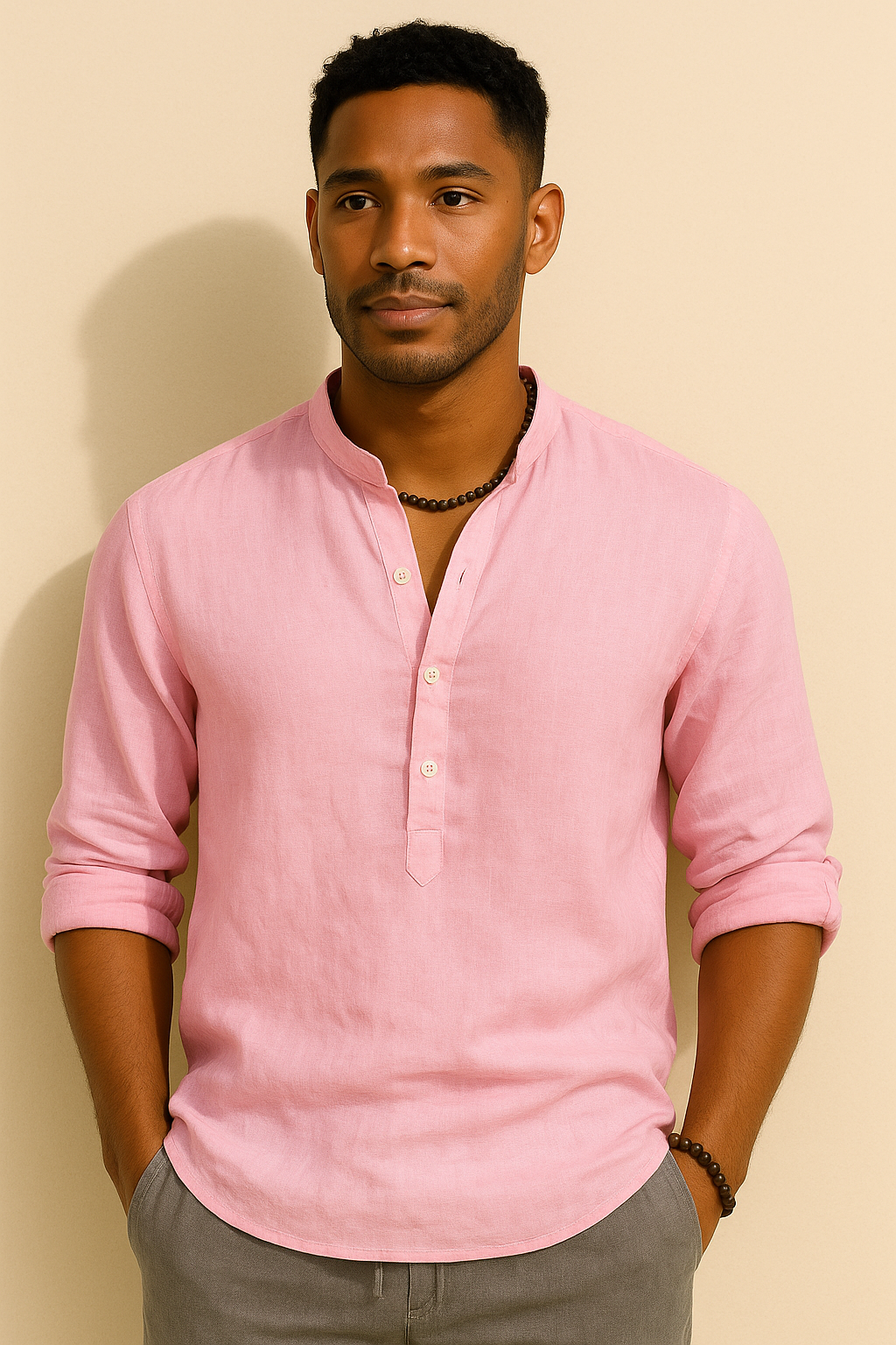 Men’s Linen Long Sleeve Shirt