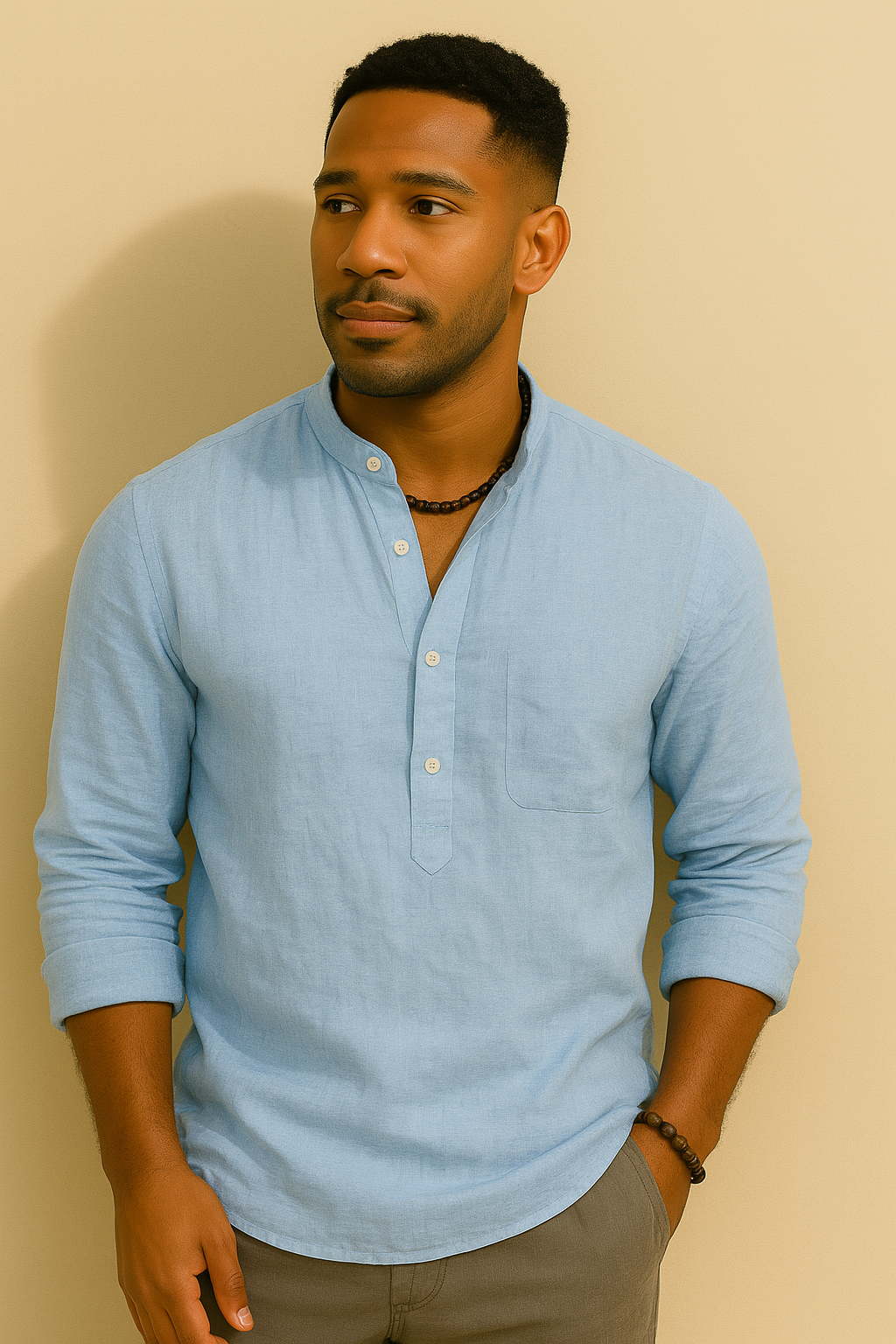 Men’s Linen Long Sleeve Shirt