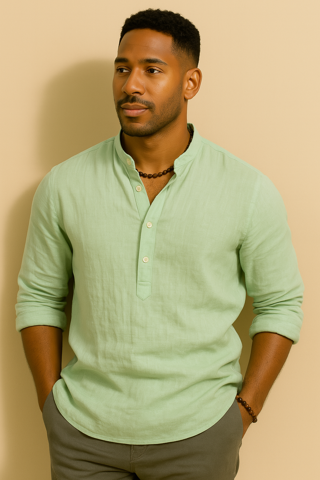 Men’s Linen Long Sleeve Shirt