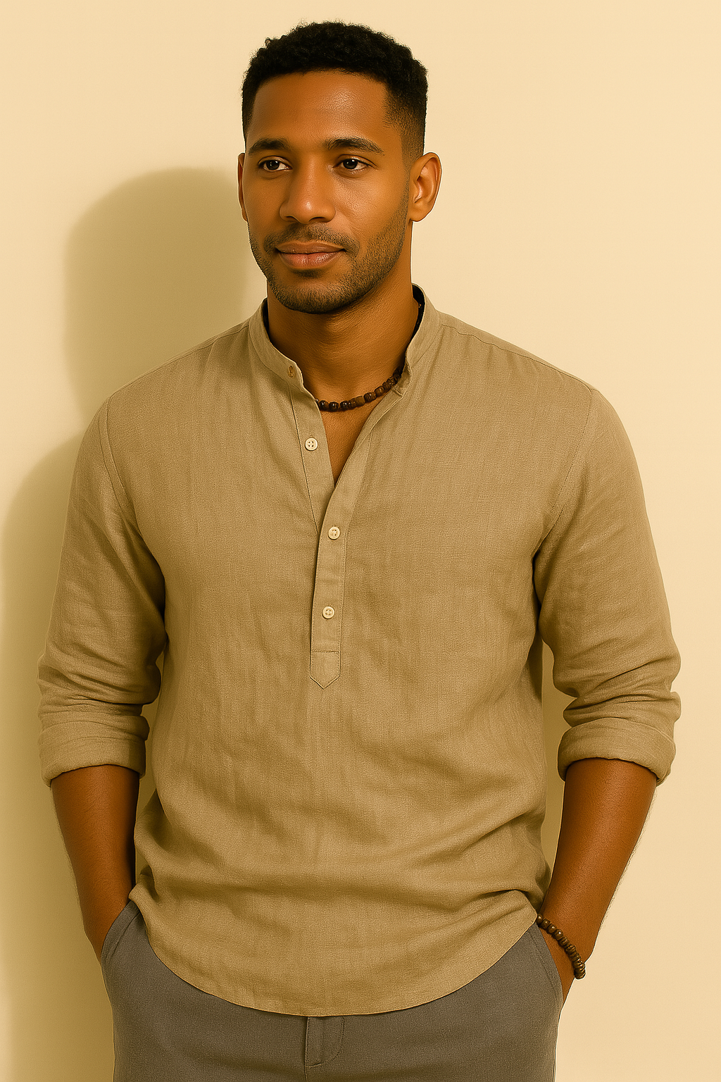 Men’s Linen Long Sleeve Shirt
