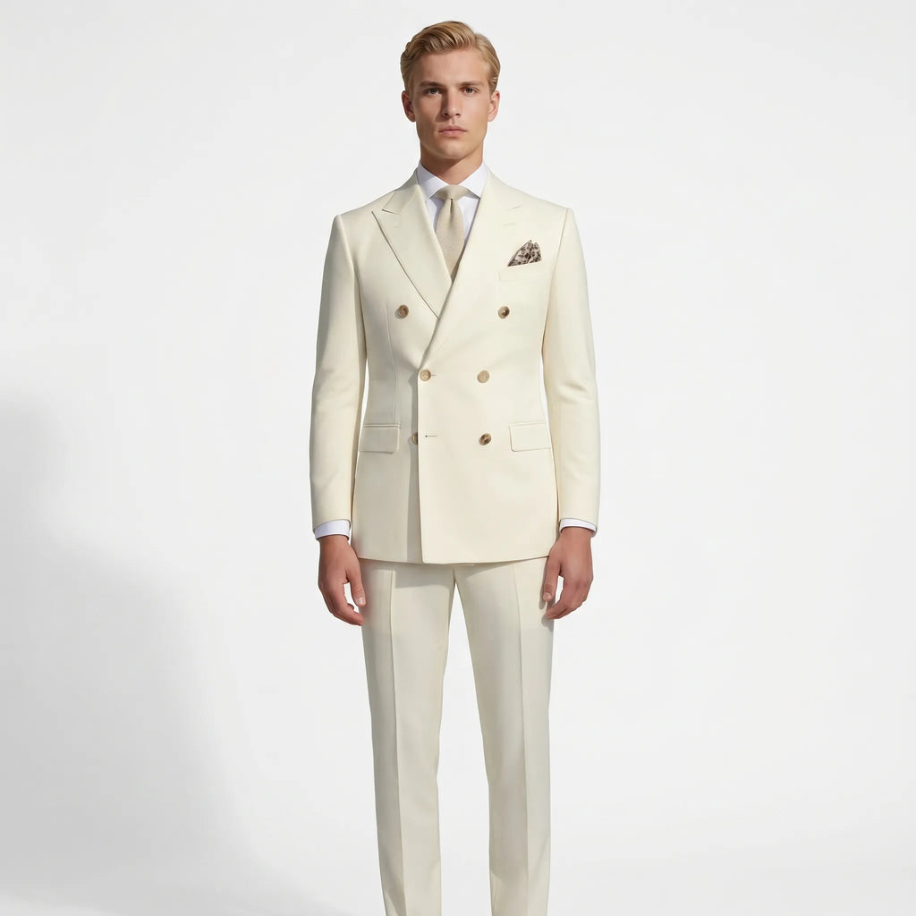 Preswick - Double Breasted Peak Lapel Suit Set