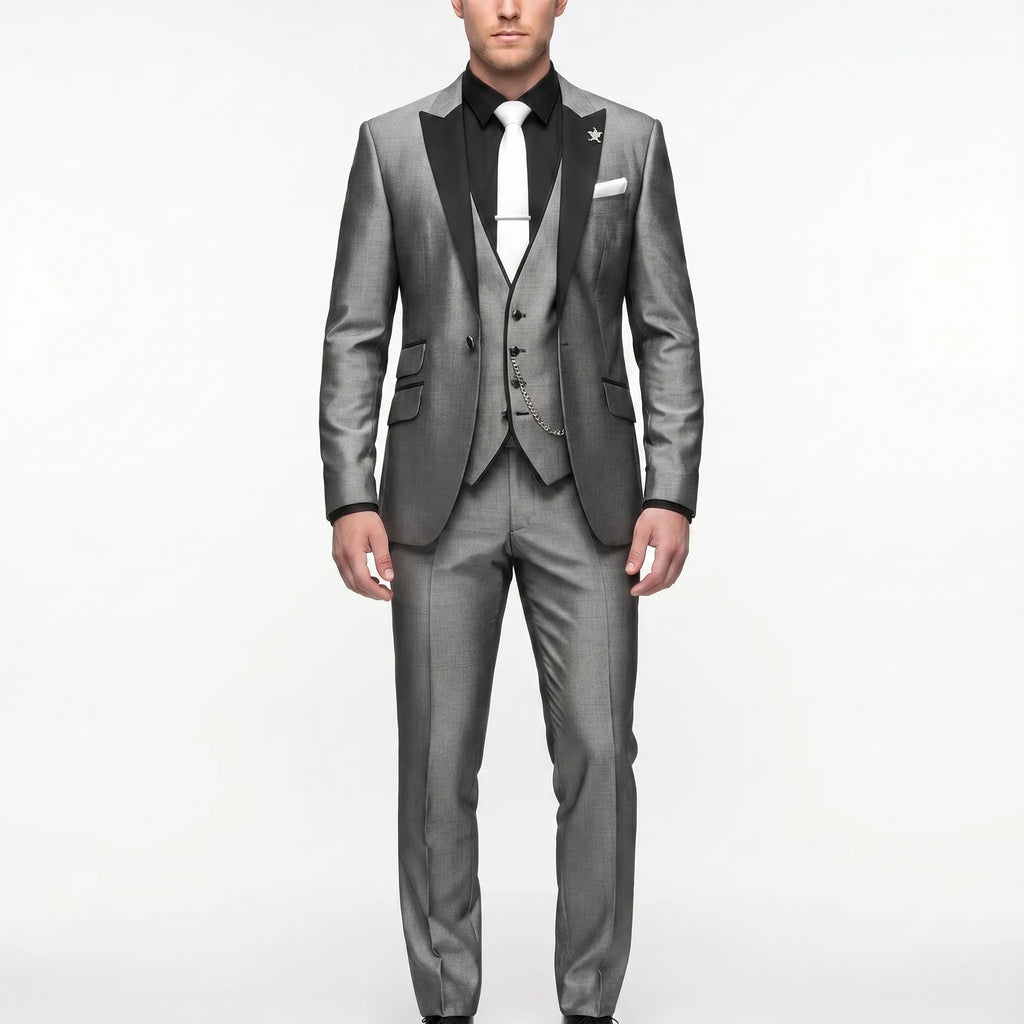 Velthorpe - Slim Fit Notch Lapel Three Piece Suit