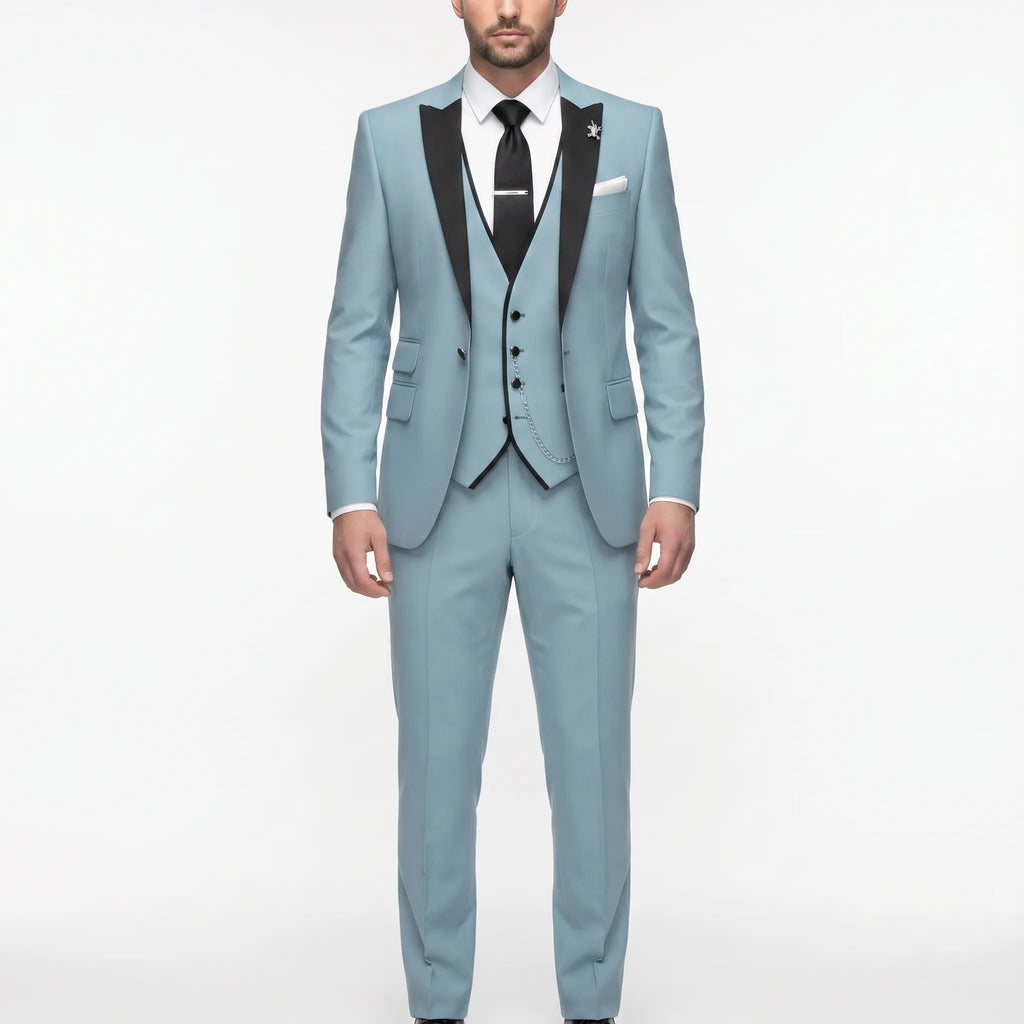Velthorpe - Slim Fit Notch Lapel Three Piece Suit