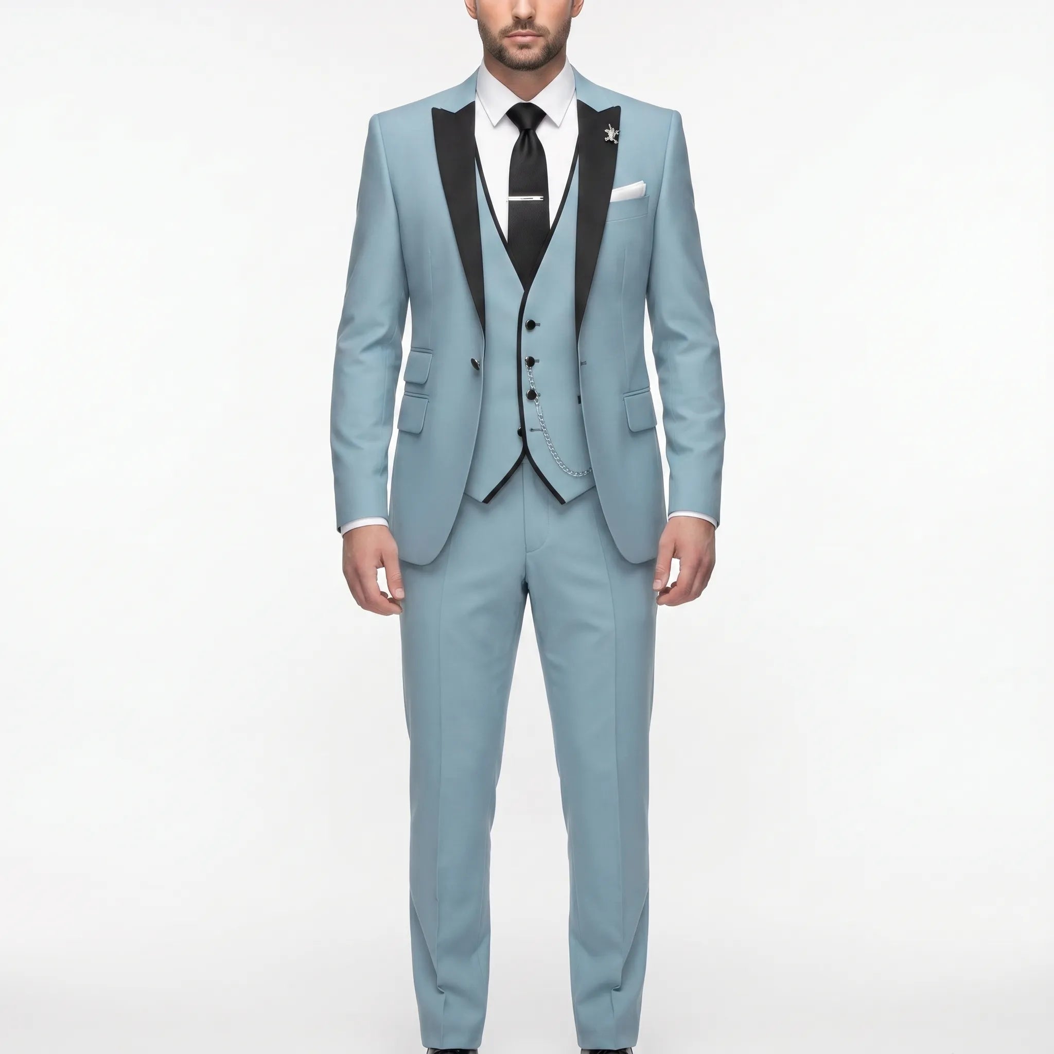 Velthorpe - Slim Fit Notch Lapel Three Piece Suit