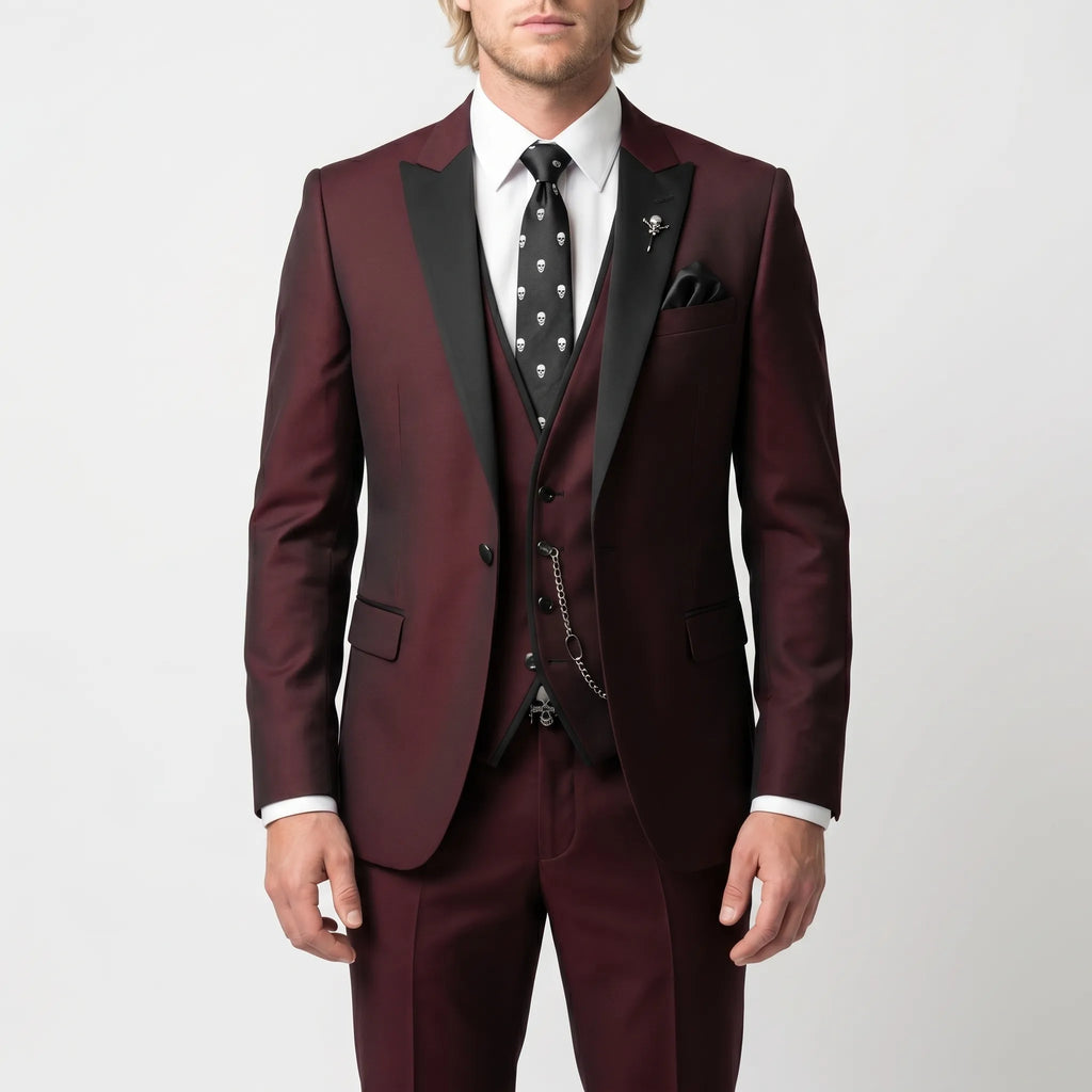 Velthorpe - Slim Fit Notch Lapel Three Piece Suit