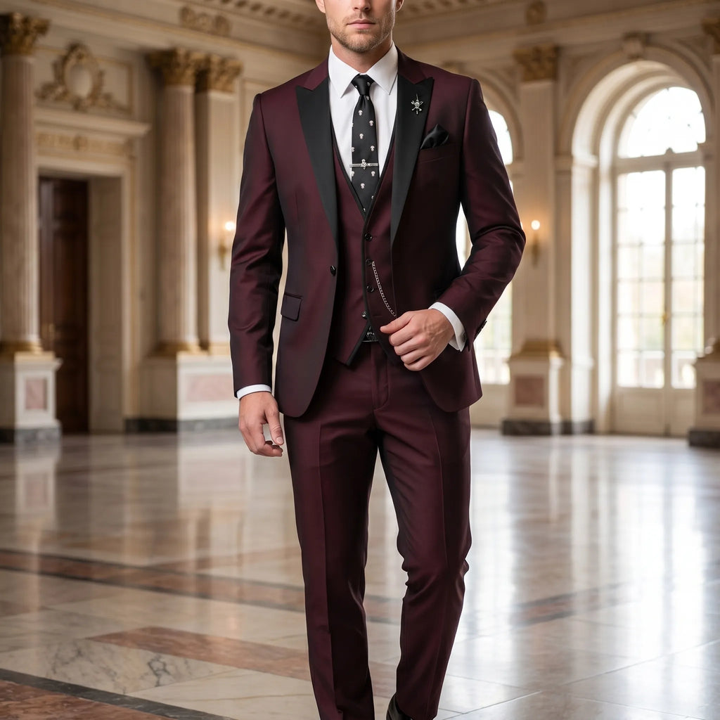 Velthorpe - Slim Fit Notch Lapel Three Piece Suit