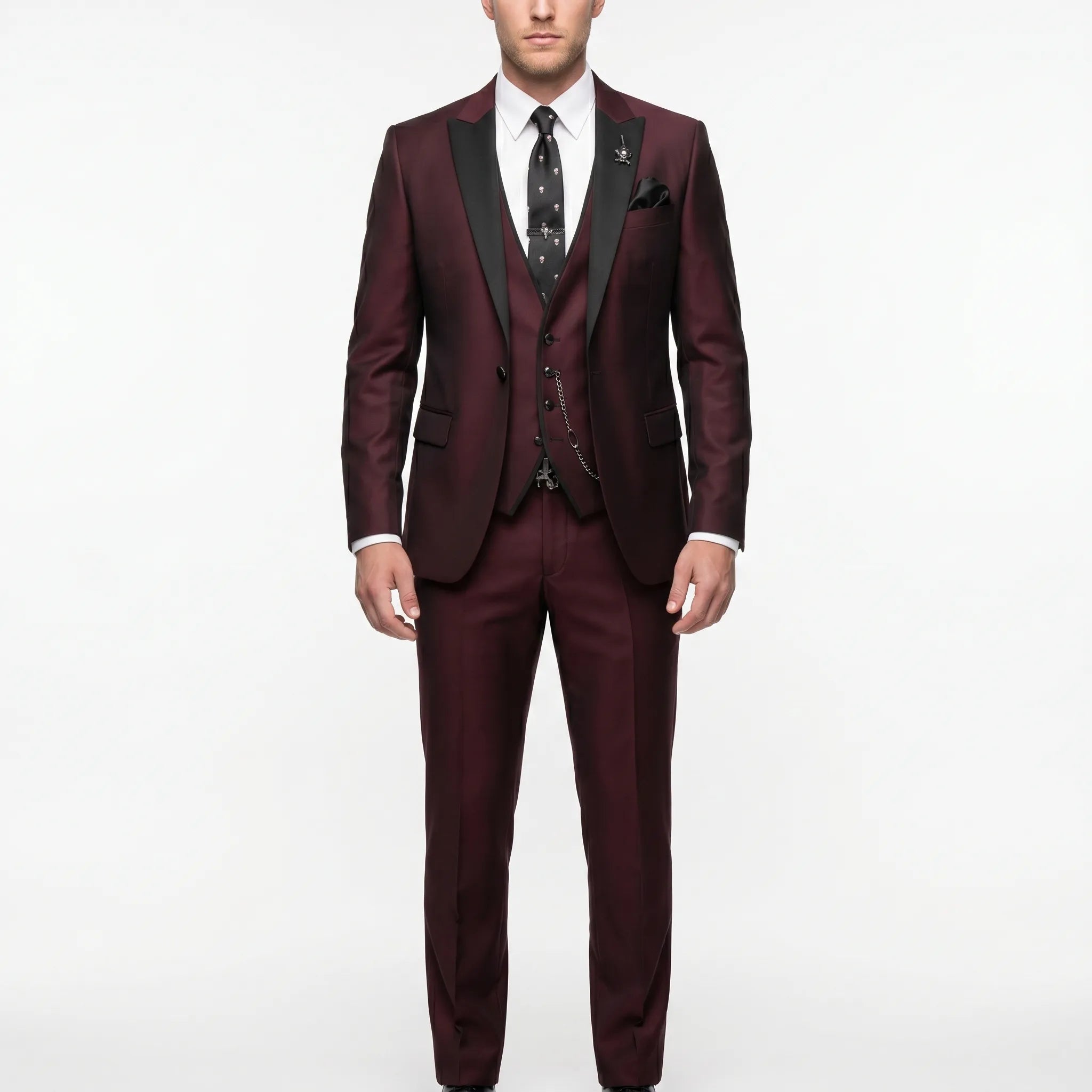 Velthorpe - Slim Fit Notch Lapel Three Piece Suit