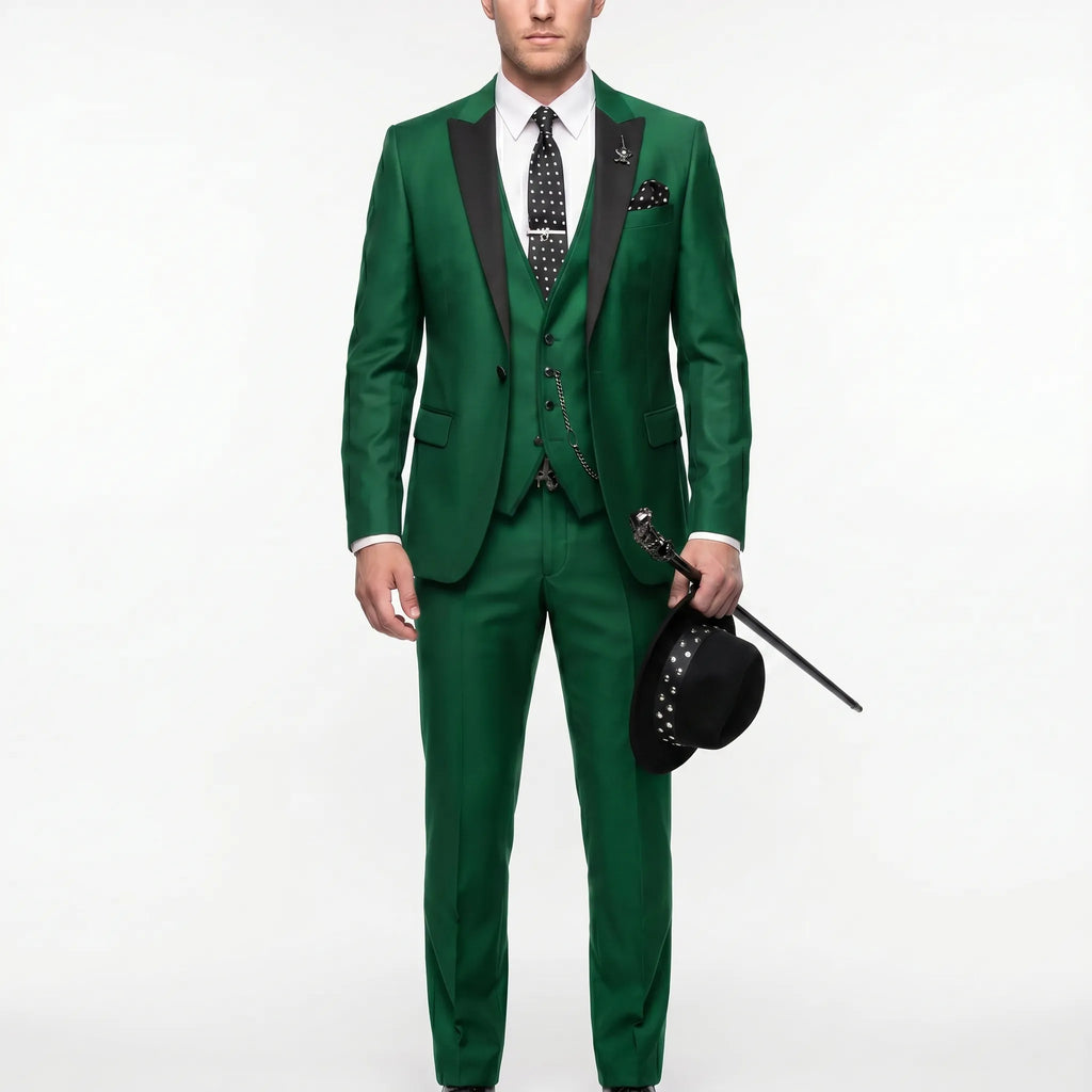 Velthorpe - Slim Fit Notch Lapel Three Piece Suit