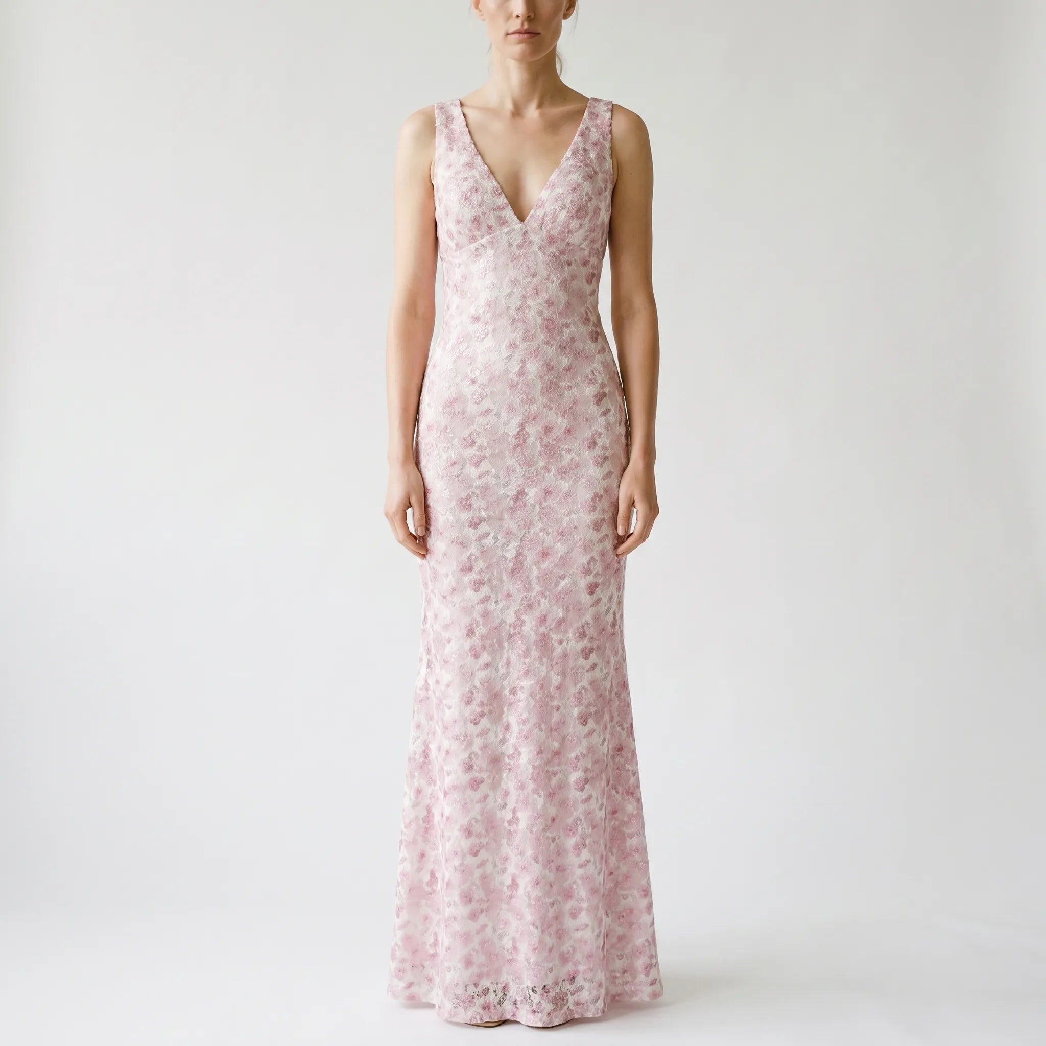 Vlorette - Floral Print Sleeveless Maxi Dress
